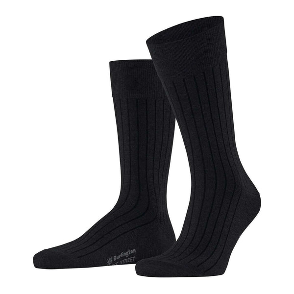 Burlington Black Duke Street Socks