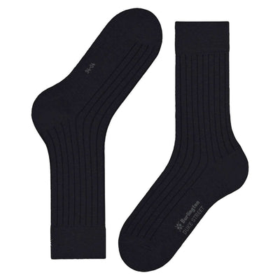 Burlington Black Duke Street Socks