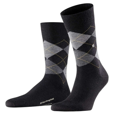 Burlington Black Edinburgh Socks