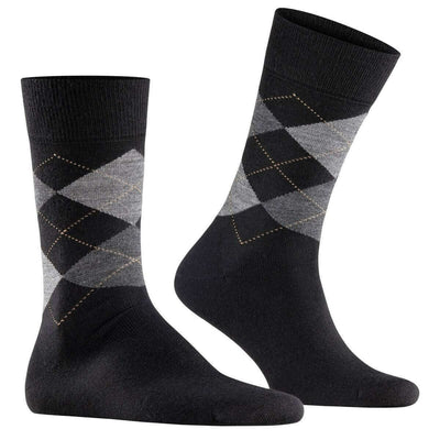 Burlington Black Edinburgh Socks