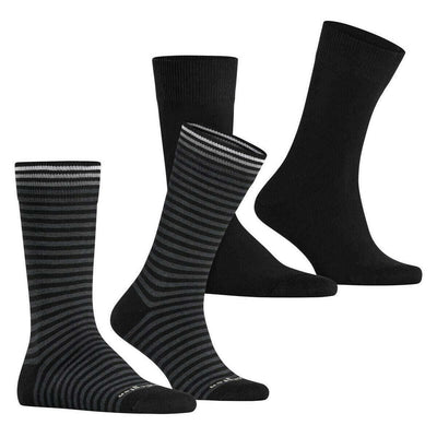 Burlington Black Everyday Stripe 2-Pack Socks