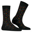 Burlington Black Flower Socks