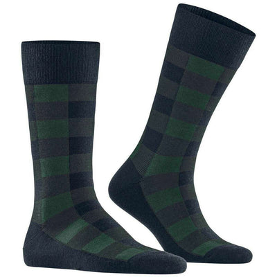 Burlington Blue Buffalo Check Socks