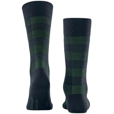 Burlington Blue Buffalo Check Socks