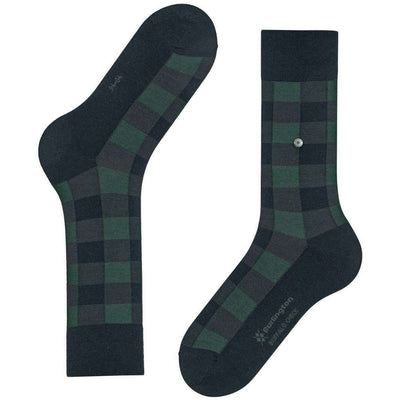 Burlington Blue Buffalo Check Socks
