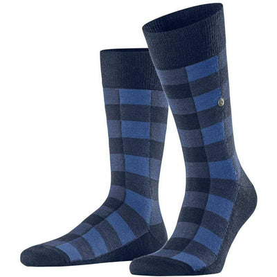 Burlington Blue Buffalo Check Socks