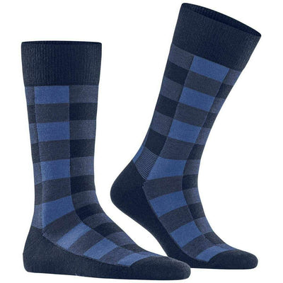 Burlington Blue Buffalo Check Socks