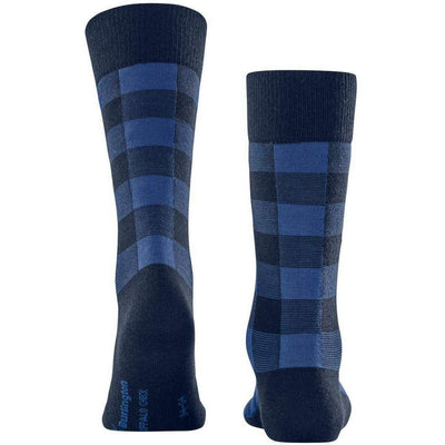 Burlington Blue Buffalo Check Socks