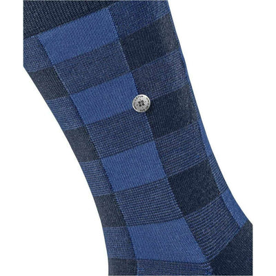 Burlington Blue Buffalo Check Socks