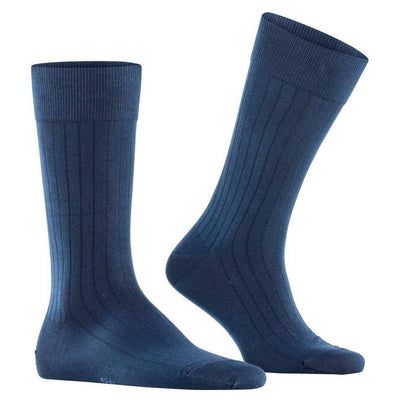 Burlington Blue Duke Street Socks