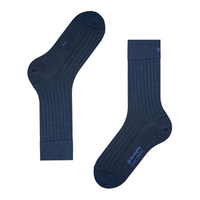 Burlington Blue Duke Street Socks