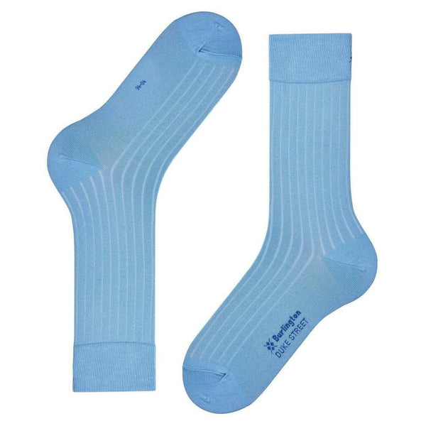 Burlington Blue Duke Street Socks