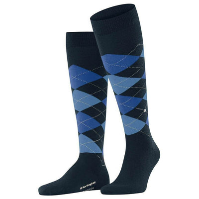 Burlington Blue Edinburgh Knee High Socks
