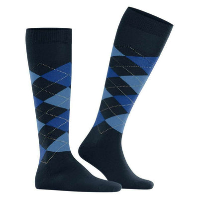 Burlington Blue Edinburgh Knee High Socks