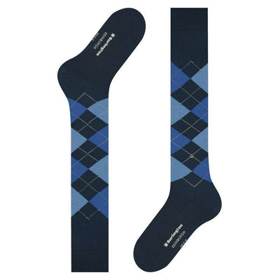 Burlington Blue Edinburgh Knee High Socks