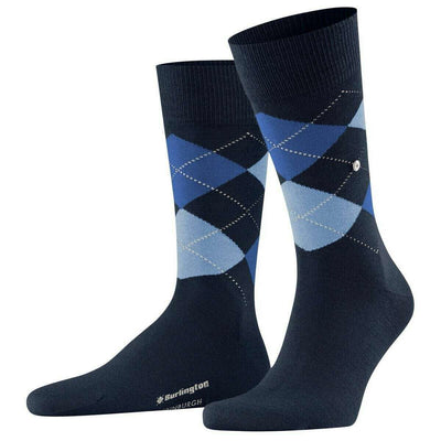 Burlington Blue Edinburgh Socks