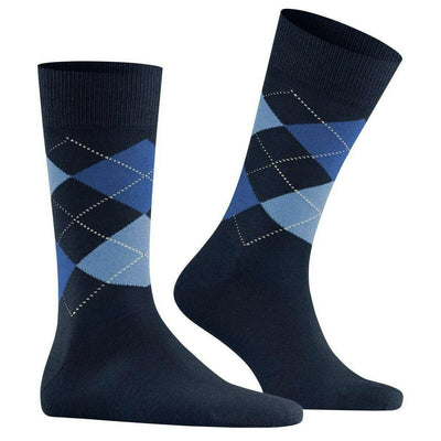 Burlington Blue Edinburgh Socks