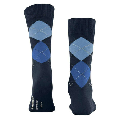 Burlington Blue Edinburgh Socks
