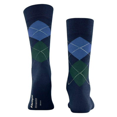 Burlington Blue Edinburgh Socks