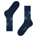 Burlington Blue Edinburgh Socks