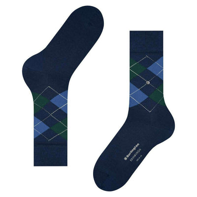 Burlington Blue Edinburgh Socks
