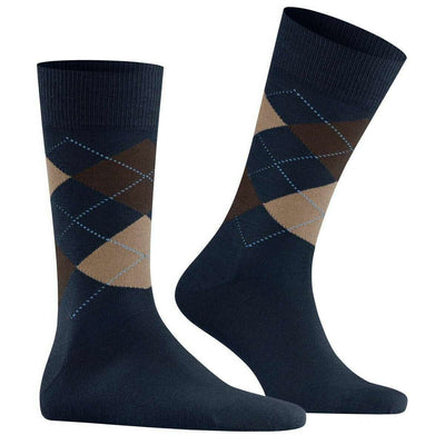 Burlington Blue Edinburgh Socks