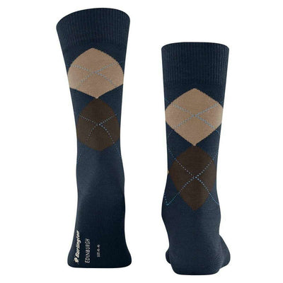 Burlington Blue Edinburgh Socks