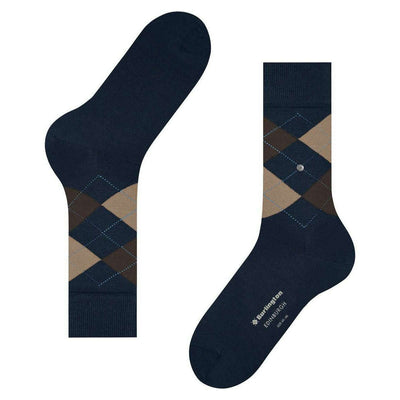 Burlington Blue Edinburgh Socks