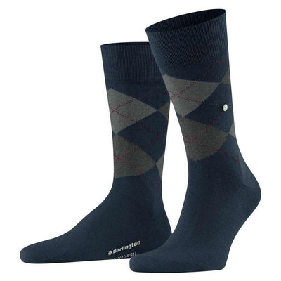 Burlington Blue Edinburgh Socks