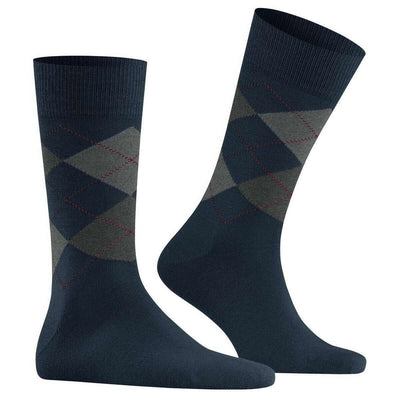 Burlington Blue Edinburgh Socks