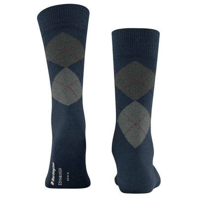 Burlington Blue Edinburgh Socks