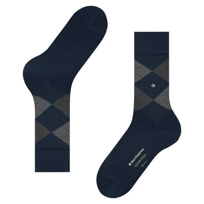 Burlington Blue Edinburgh Socks