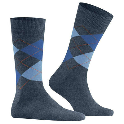 Burlington Blue Edinburgh Socks