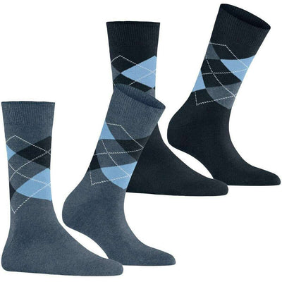 Burlington Blue Everyday Argyle 2-Pack Socks