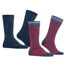 Burlington Blue Everyday Stripe 2-Pack Socks