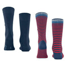 Burlington Blue Everyday Stripe 2-Pack Socks