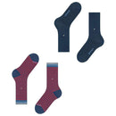 Burlington Blue Everyday Stripe 2-Pack Socks