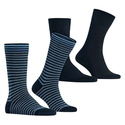 Burlington Blue Everyday Stripe 2-Pack Socks