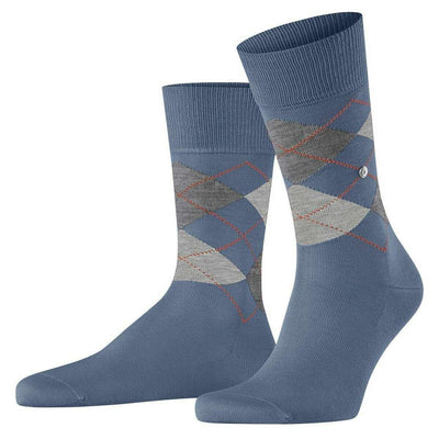 Burlington Blue Manchester Socks