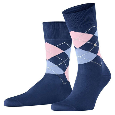 Burlington Blue Manchester Socks