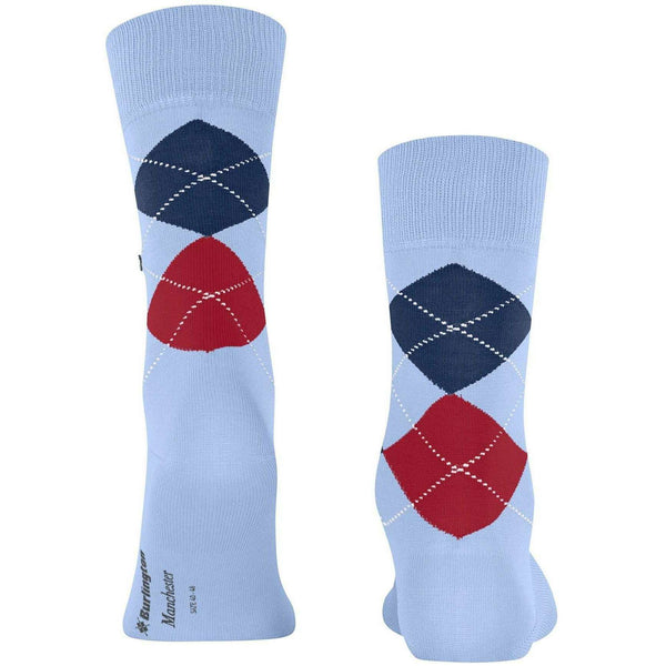Burlington Blue Manchester Socks