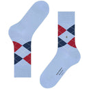 Burlington Blue Manchester Socks