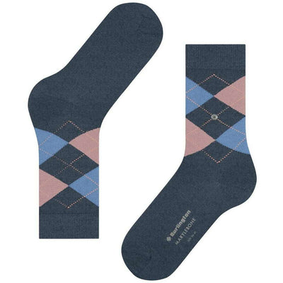 Burlington Blue Marylebone Socks