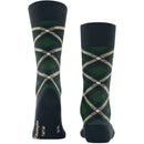Burlington Blue Tartan Socks