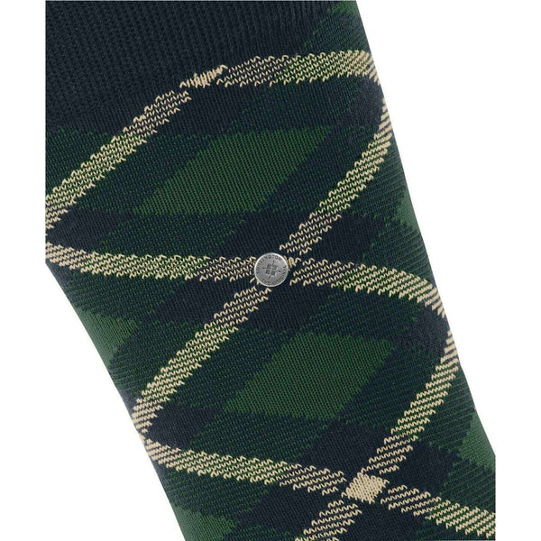 Burlington Blue Tartan Socks