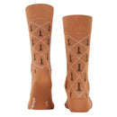 Burlington Brown Chess Socks