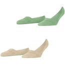 Burlington Green Everyday 2-Pack Invisible Socks