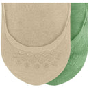 Burlington Green Everyday 2-Pack Invisible Socks