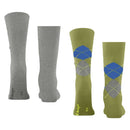 Burlington Green Everyday Argyle Mix 2-Pack Socks