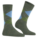 Burlington Green Melange Marylebone Socks